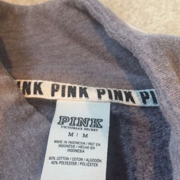 PINK gray half zip - Picture 4 of 4